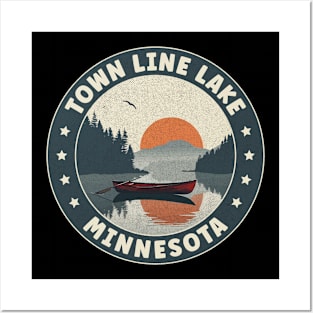 Town Line Lake Minnesota Sunset Posters and Art